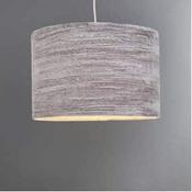 Crushed Velvet Pendant Small Grey H 20cm W 30cm image