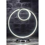 Round Chrome LED Table Lamp Height 30cm image