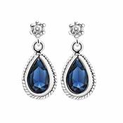 Earrings Blue Stone image