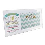 Signography 18th Birthday Glass Frame image