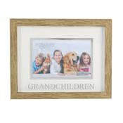 Natural Wood Effect Frame Grandchildren 6×4 image