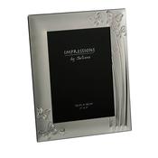 5×7 Silver Plated Photo Frame Butterfly Design image