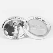 Silverplated Double Wedding Ring Photo Frame 3.5×3 image