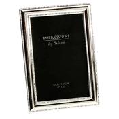 Impressions Silver Plated Beaded Edge 4×6 Frame image
