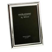 Impressions Silver Plated Beaded Edge 5×7 Frame image