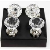 Pack of 4 Clear Gem Door Knobs image