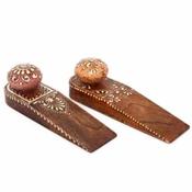 Wooden Door Stop 15.5 X 6 cm image