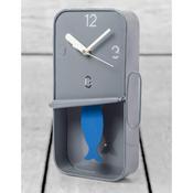 Grey Metal Sardine Tin Pendulum Clock image