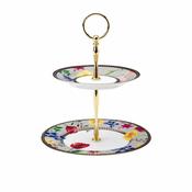 Teas &amp; Cs Contessa 2 Tier Cake Stand White H:23cm image