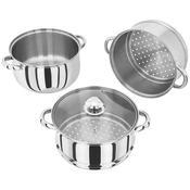 Judge 22cm 3 Tier Glass Lid Steamer Set image