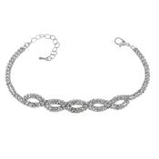 Twisted Diamante Chain Bracelet image