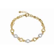 2 Tone Heart Bracelet image