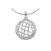 Filigree Circular Disc Necklace image