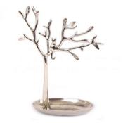 Silver Tree and Cat Jewellery Stand 30x23cm image
