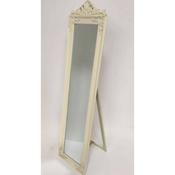 Cream Cheval Mirror image