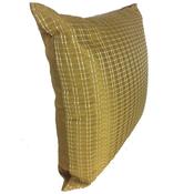 Yellow Checked Cushion Cover 44x44cm image