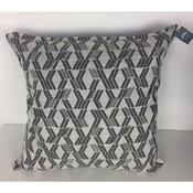 Grey Diagonal Pattern Cushion Cover 56x56cm image