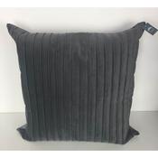 Grey Ribbed Cushion Cover 56x56cm image