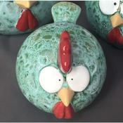 Funny Chicken Teal Small image