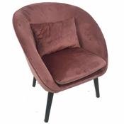 Velvet Plush Fleur Chair Rose Pink image