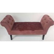 Velvet Giselle Stool Rose Pink L114xH40xD59cm image
