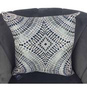 Grey White Blue Diamond Cushion Cover 44x44cm image