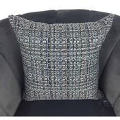Grey Blue White Fleck Cushion Cover 44x44cm image