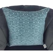 Teal Brocade Cushion Cover 44x44cm image