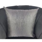 Cushion Cover Grey with Silver Stripe 44x44cm image
