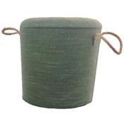Wooden Round Stools Green Medium image