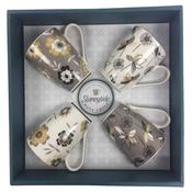 Ruth Slaneyside Pottery Set of 4 Bone China Mugs image