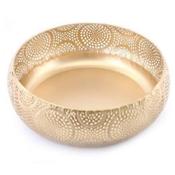 Kasbah Gold Colour Metal Bowl 29x9cm image