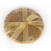 Gold Set of 4 Beaded Coaster 10x10cm image