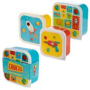 Set of 3 Lunch Boxes Space image
