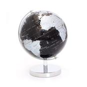 Globe Silver and Black on Base Small 15x19cm image