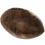 Faux Leather Rugby Ball Doorstop image