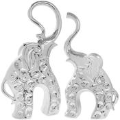 Silver Elephant Pair 34x19cm image