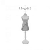 Sequin Mannequin White and Silver 58x14cm image