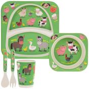 Bamboo Eco Eating Set Farm image