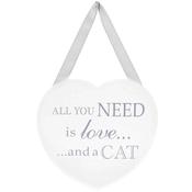 Heart Plaque Love and a Cat image