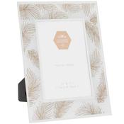 Rose Gold Feather Frame 5x7in image