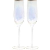 Lustre Ribbed Flutes Set of 2 image