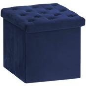 Velvet Folding Box Blue 38x38x38cm image