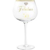 Mad Dots Gin Glass Happy 50th image