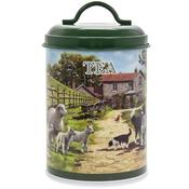 Collie and Sheep Tea Canister image