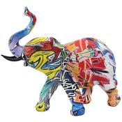 Graffiti Elephant Small 24x20x9cm image
