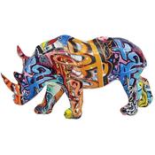 Graffiti Rhino 35x15x18cm image