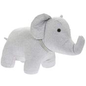 Silver Bling Elephant Doorstop – 44x20x23 image