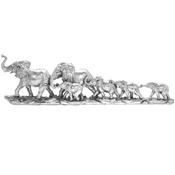 Silver Art Elephants Train 53x15x10cm image