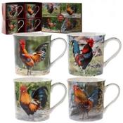 Cockerel Mugs Set of 4 image
